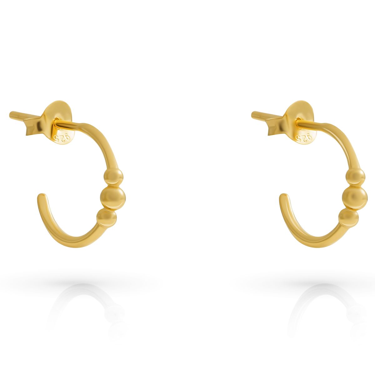Orphelia 'Chloe' Creolen für Damen aus 925er Sterlingsilber - Gold ZO-7555/G