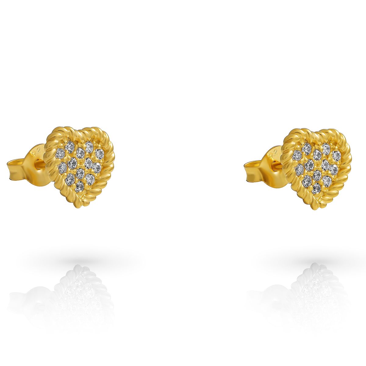 Orphelia 'Elite' Ohrstecker für Damen, 925 Sterlingsilber, Gold ZO-7566/G