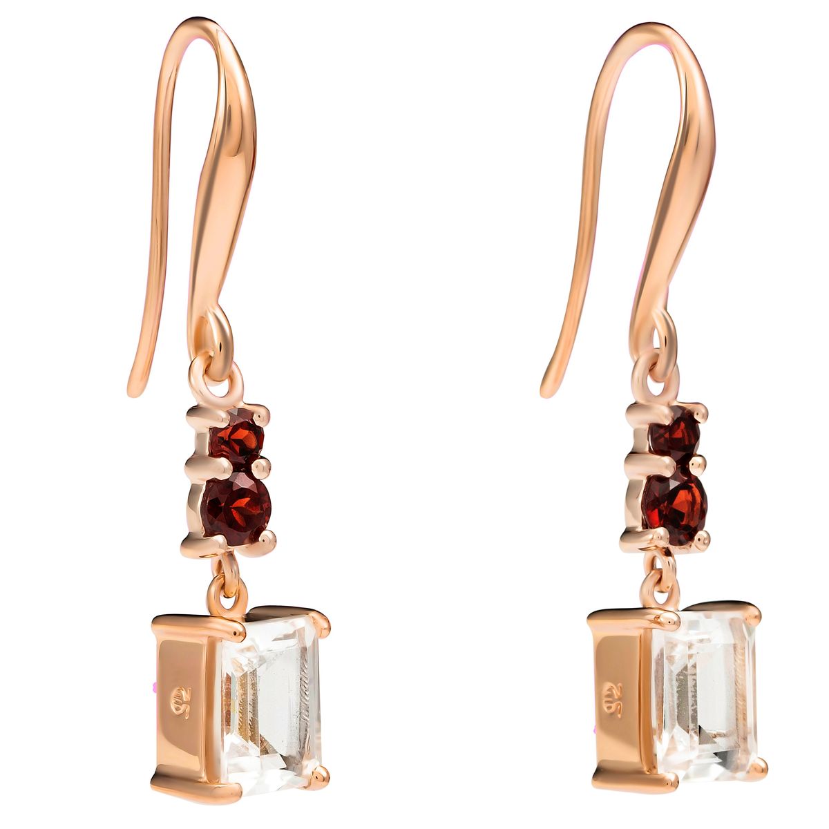 Orphelia 'Fira' Tropfenohrringe aus 925er Sterlingsilber für Damen - Rosé ZO-7571/RG