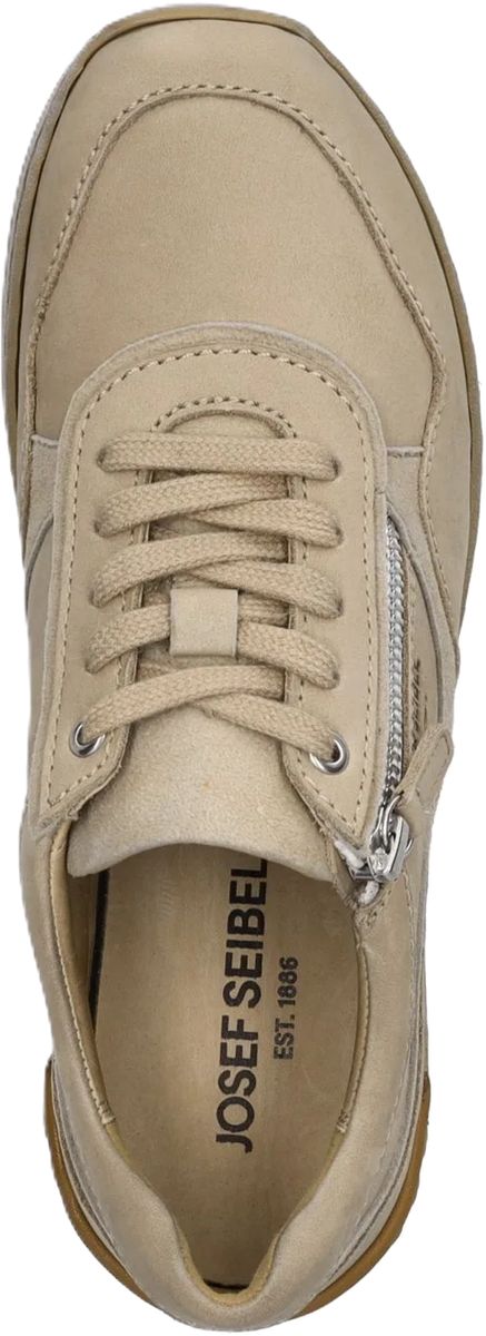 Leder-Sneaker mit seitlichem Reißverschluss