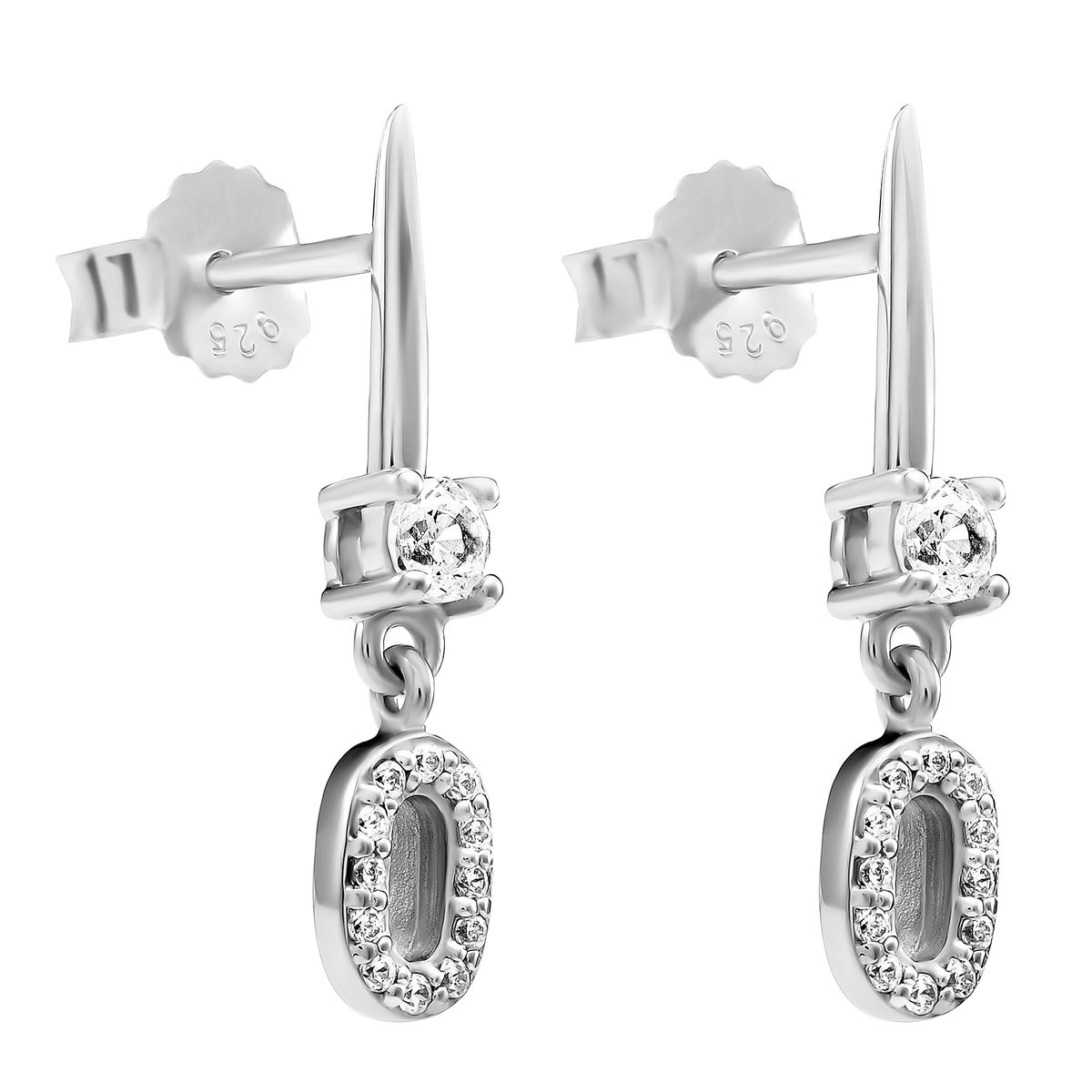 Orphelia 'Lily' Tropfenohrringe aus 925er Sterlingsilber für Damen - Silber ZO-7582