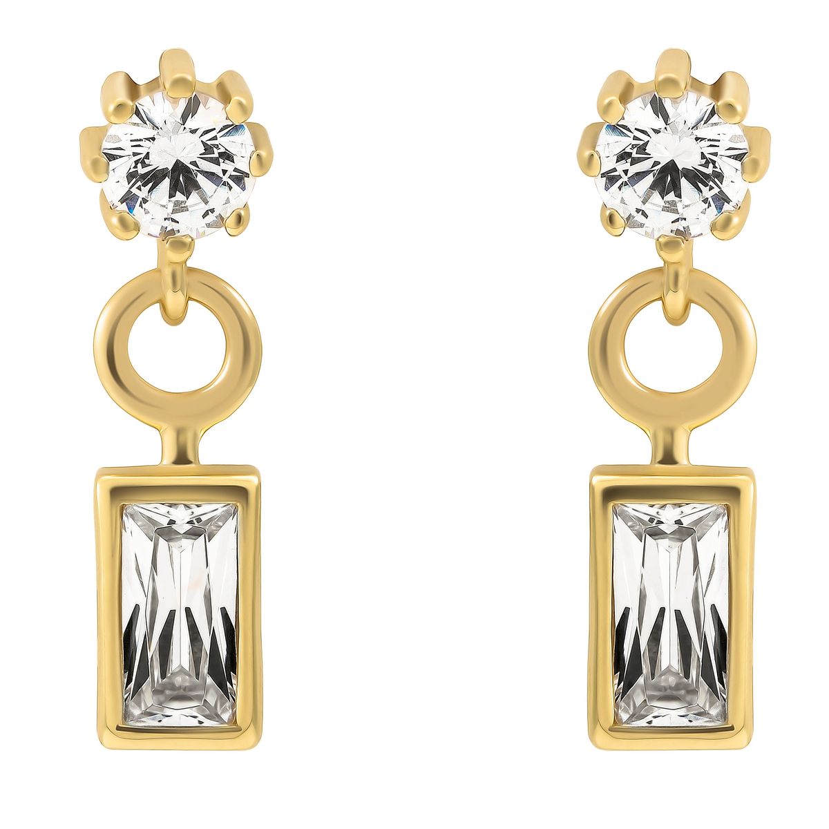 Orphelia 'Madelyn' Damen Ohrhänger aus 925er Sterling Silber - Gold ZO-7583/G