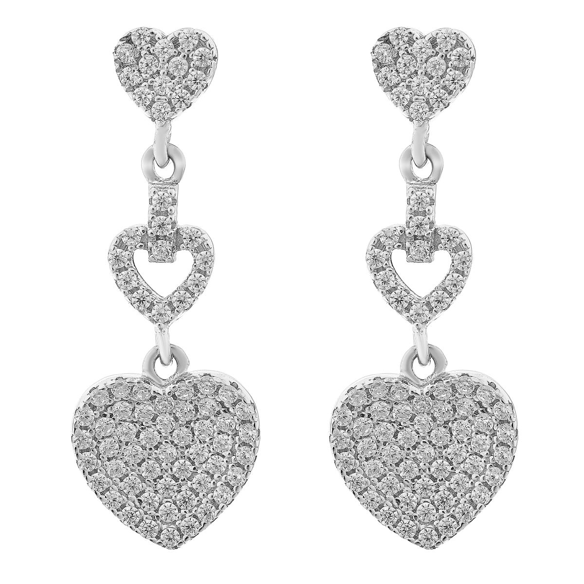 Orphelia 'Mille' Tropfenohrringe aus 925er Sterlingsilber für Damen - Silber ZO-7273