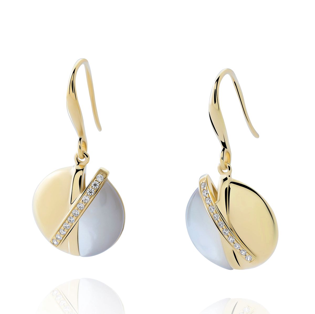 Orphelia 'Moragene' Damen 925 Sterling Silber Ohrhänger - Gold ZO-7506/G