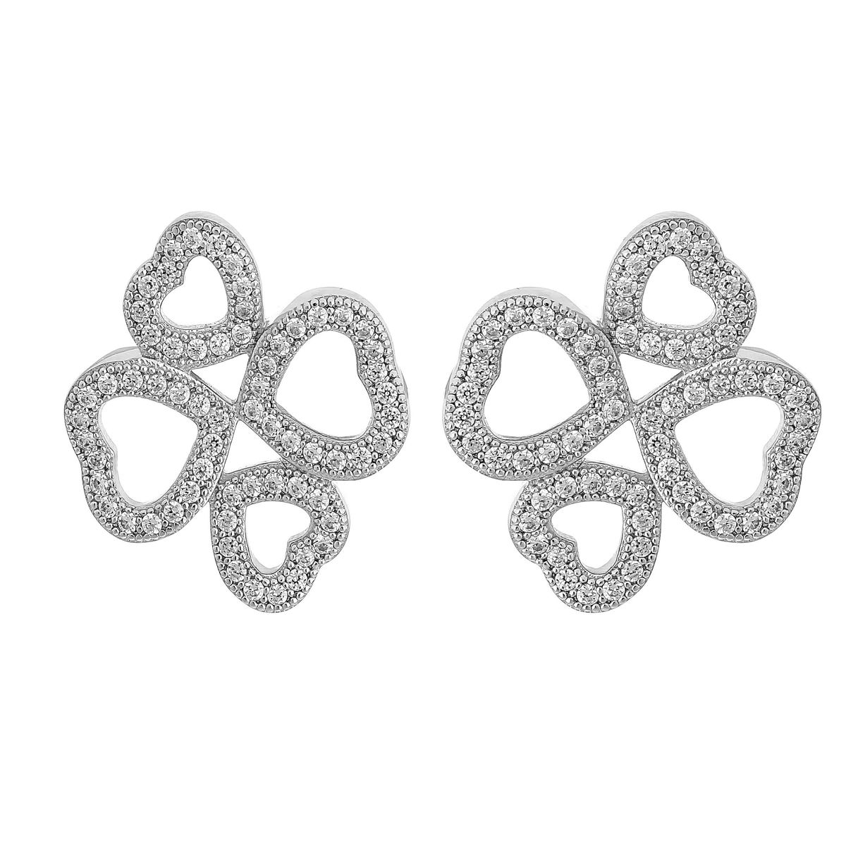 Orphelia 'Rilla' Damen 925 Sterling Silber Stud Ohrringe - Silber ZO-7356