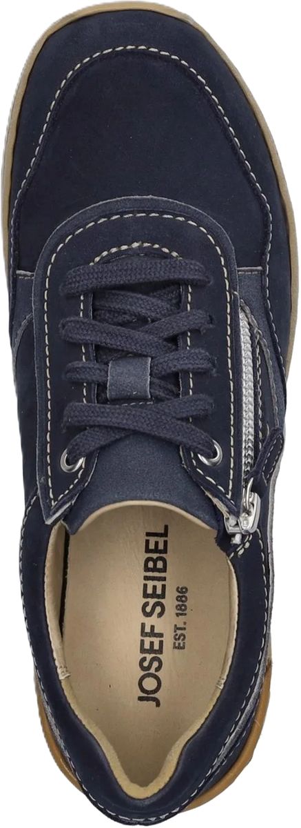 Marineblaues Leder Freizeit Laufschuh