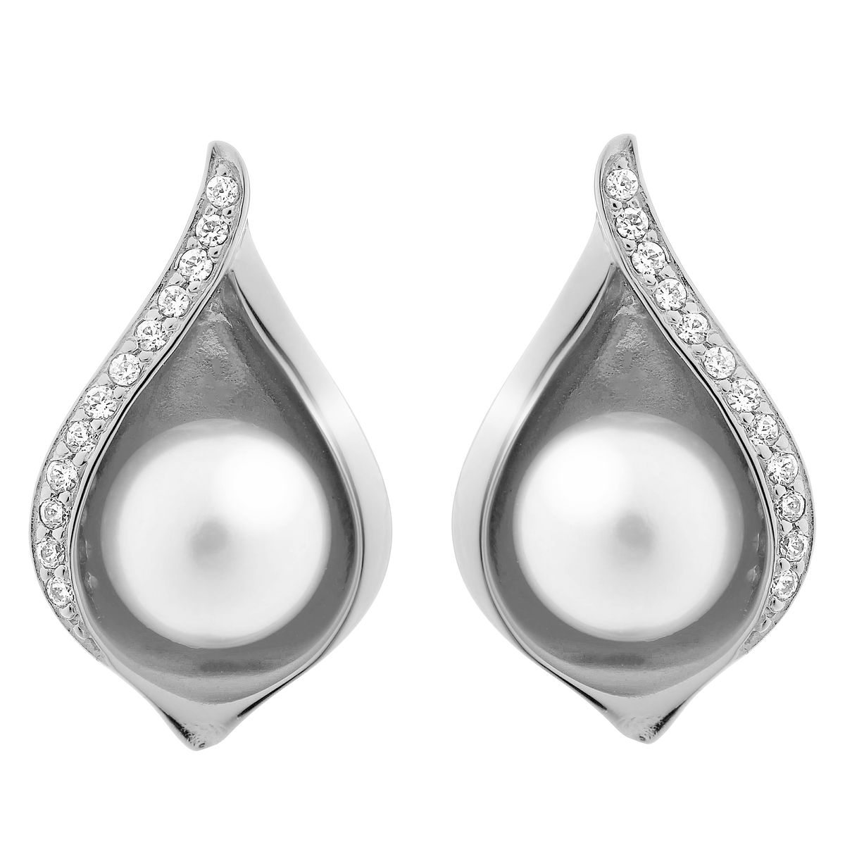 Orphelia 'Sophia' Ohrstecker für Damen, 925er Sterlingsilber – Silber ZO-7234
