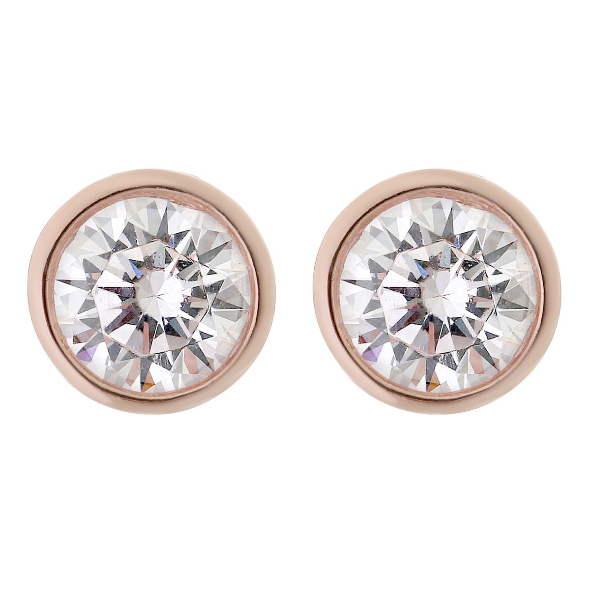 Orphelia Damen 925 Sterling Silber Ohrstecker - Rosa ZO-6079/1