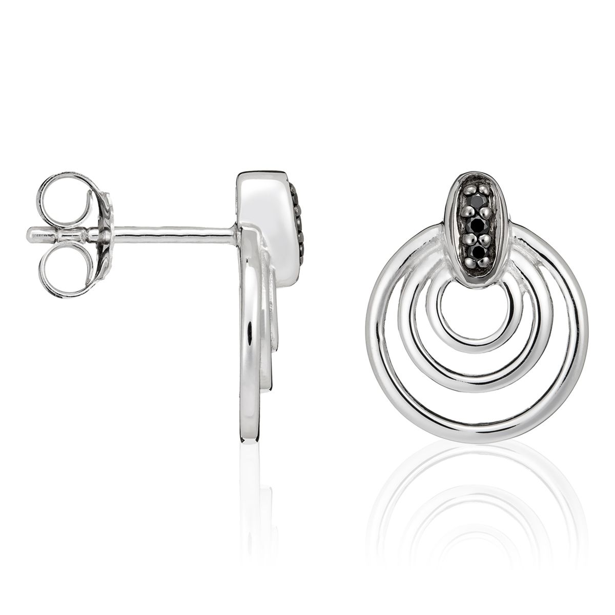 Orphelia Damen 925 Sterling Silber Ohrstecker - Silber ZO-5023