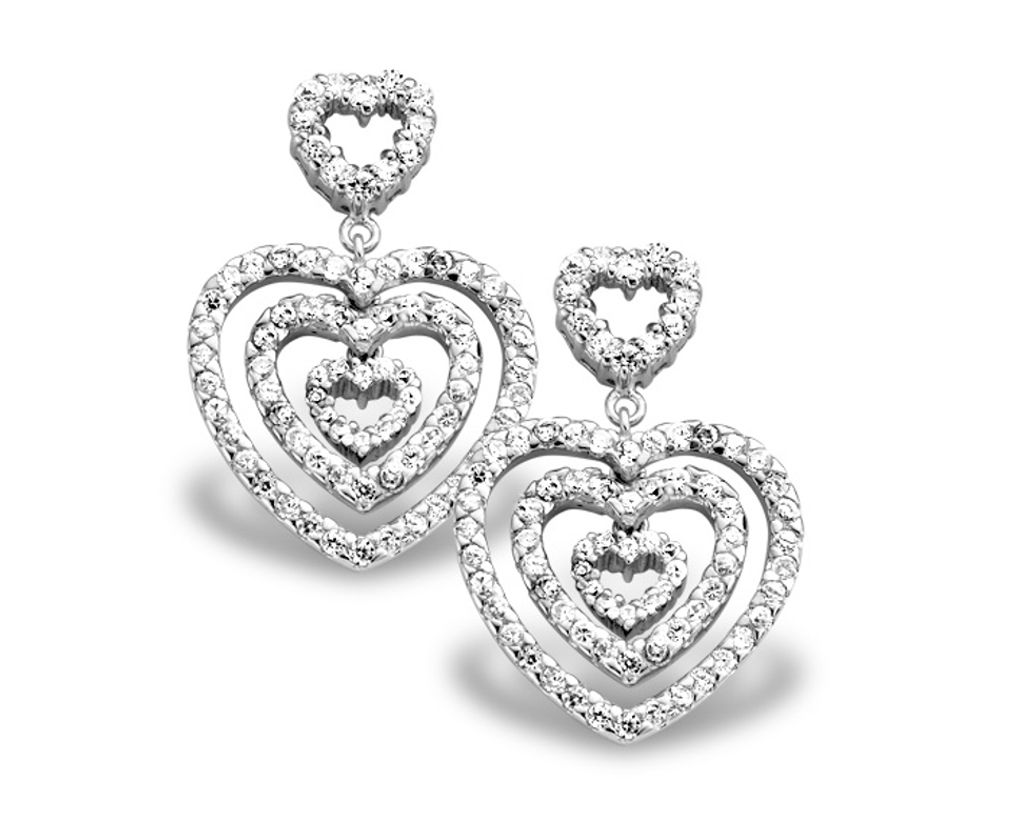 Orphelia Damen-Ohrhänger Sterling-Silber 925, Silber EAR-1218