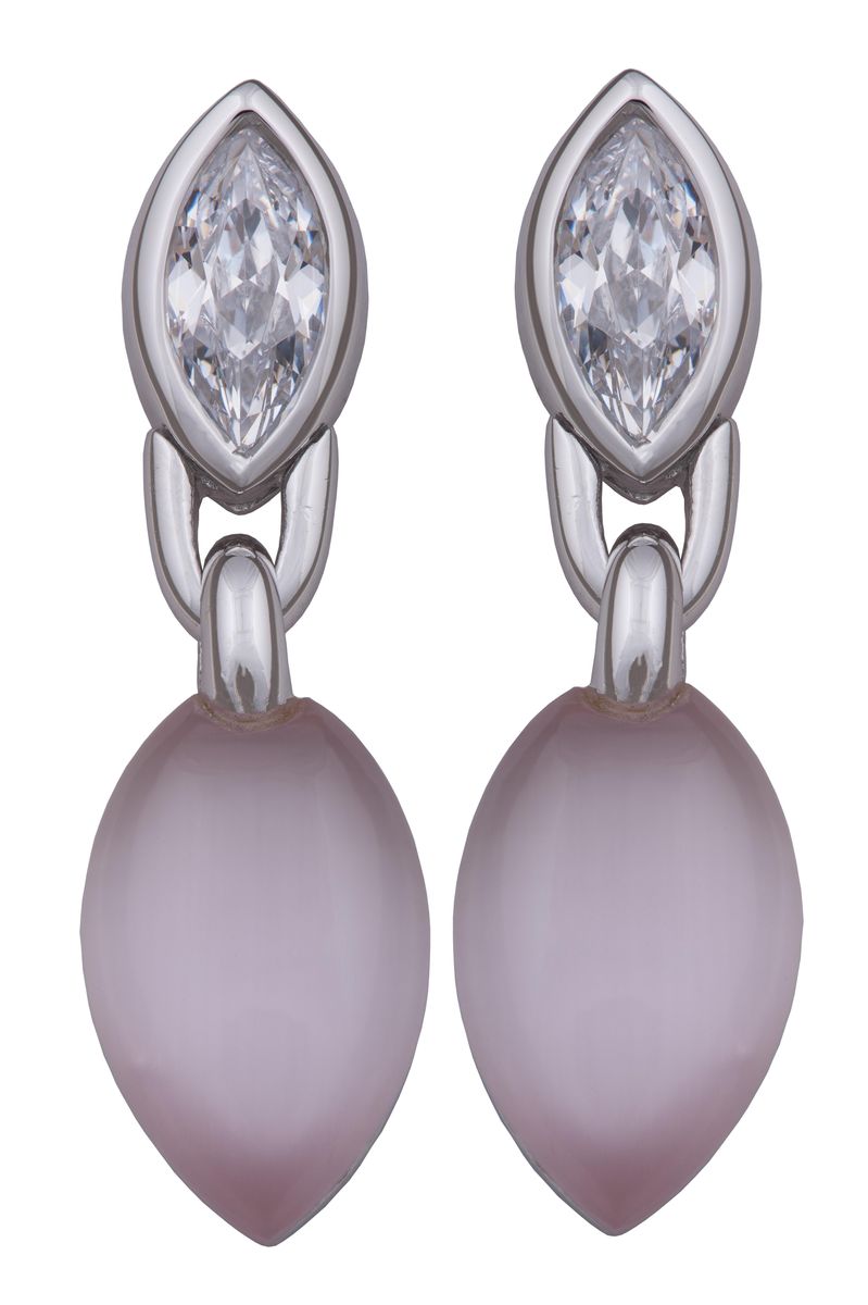 Orphelia Damen 925 Sterling Silber Tropfenohrringe - Silber ZO-5915