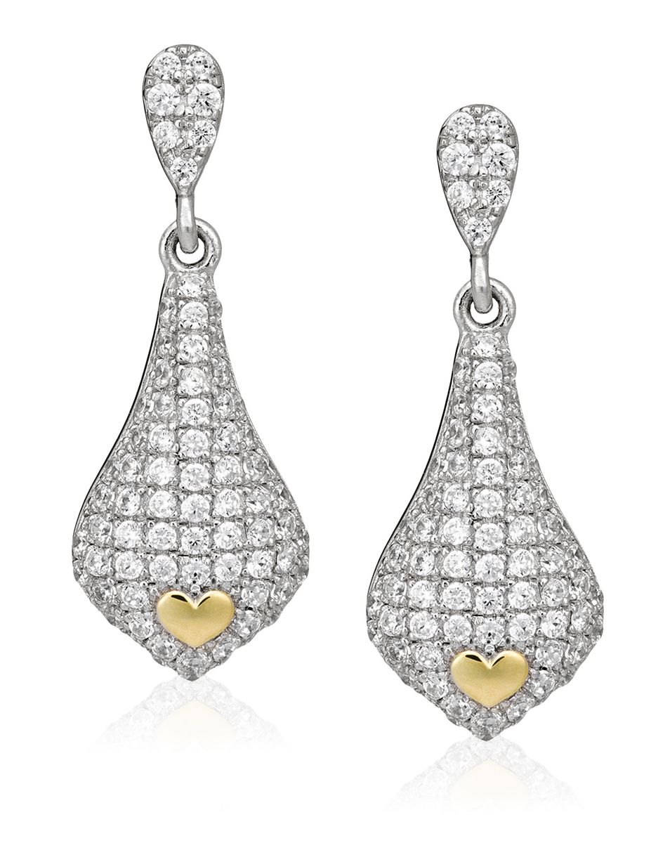 Orphelia Damen-Ohrhänger Sterling-Silber 925, Silber/Gold, ZO-5220