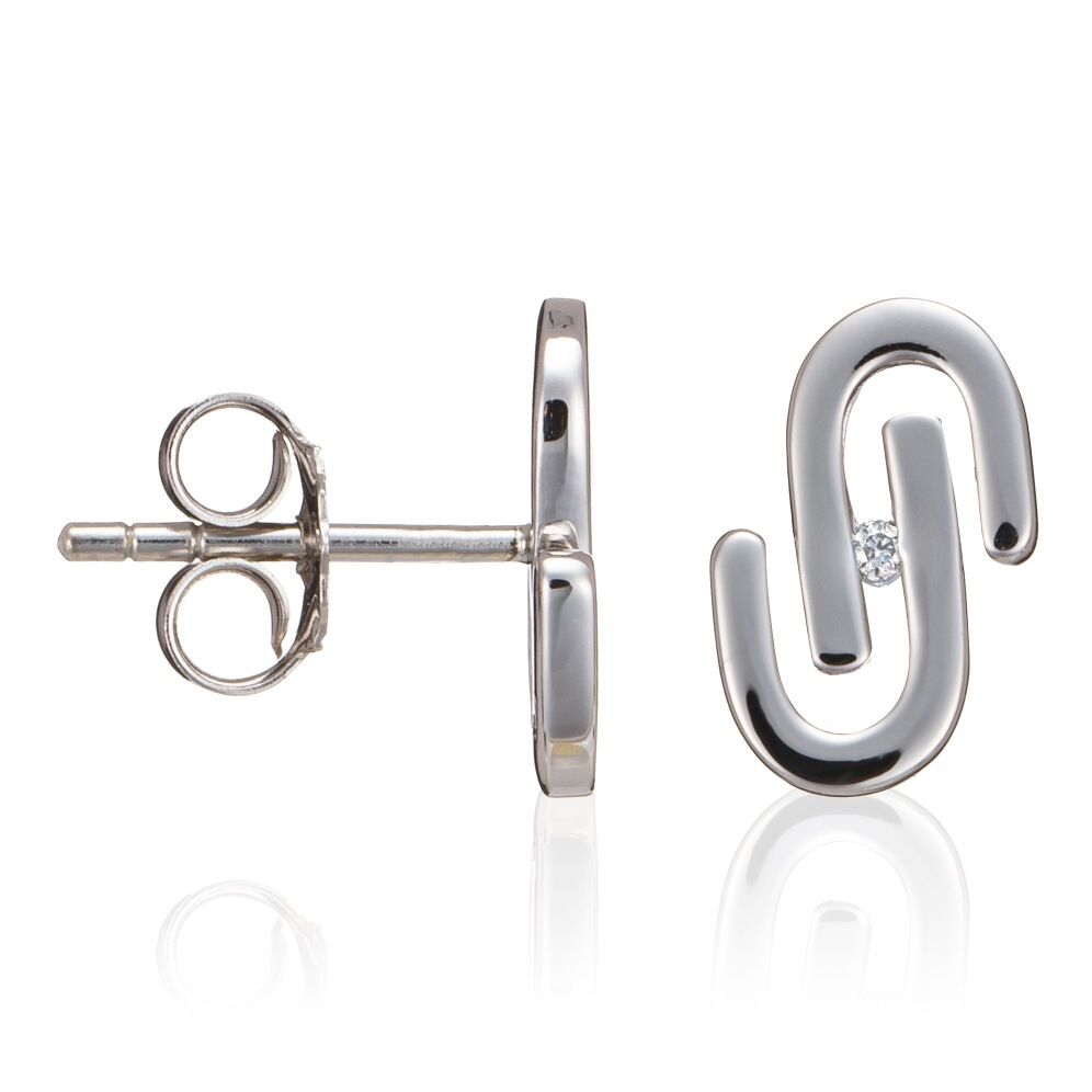Orphelia Ohrstecker für Damen, 925 Sterlingsilber, Silber ZO-5003