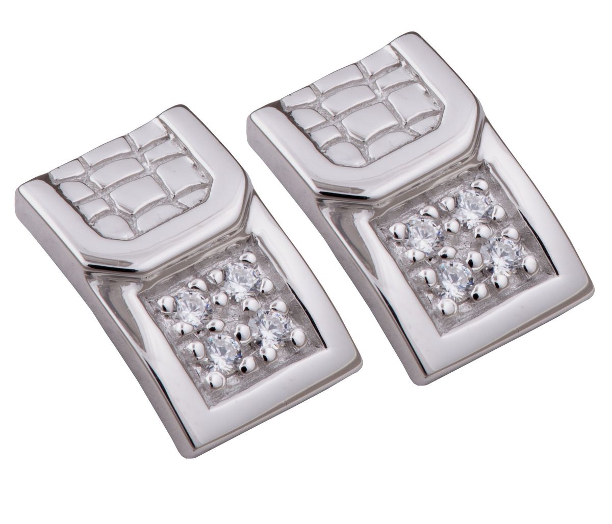 Orphelia Ohrstecker für Damen, 925 Sterlingsilber, Silber ZO-5902