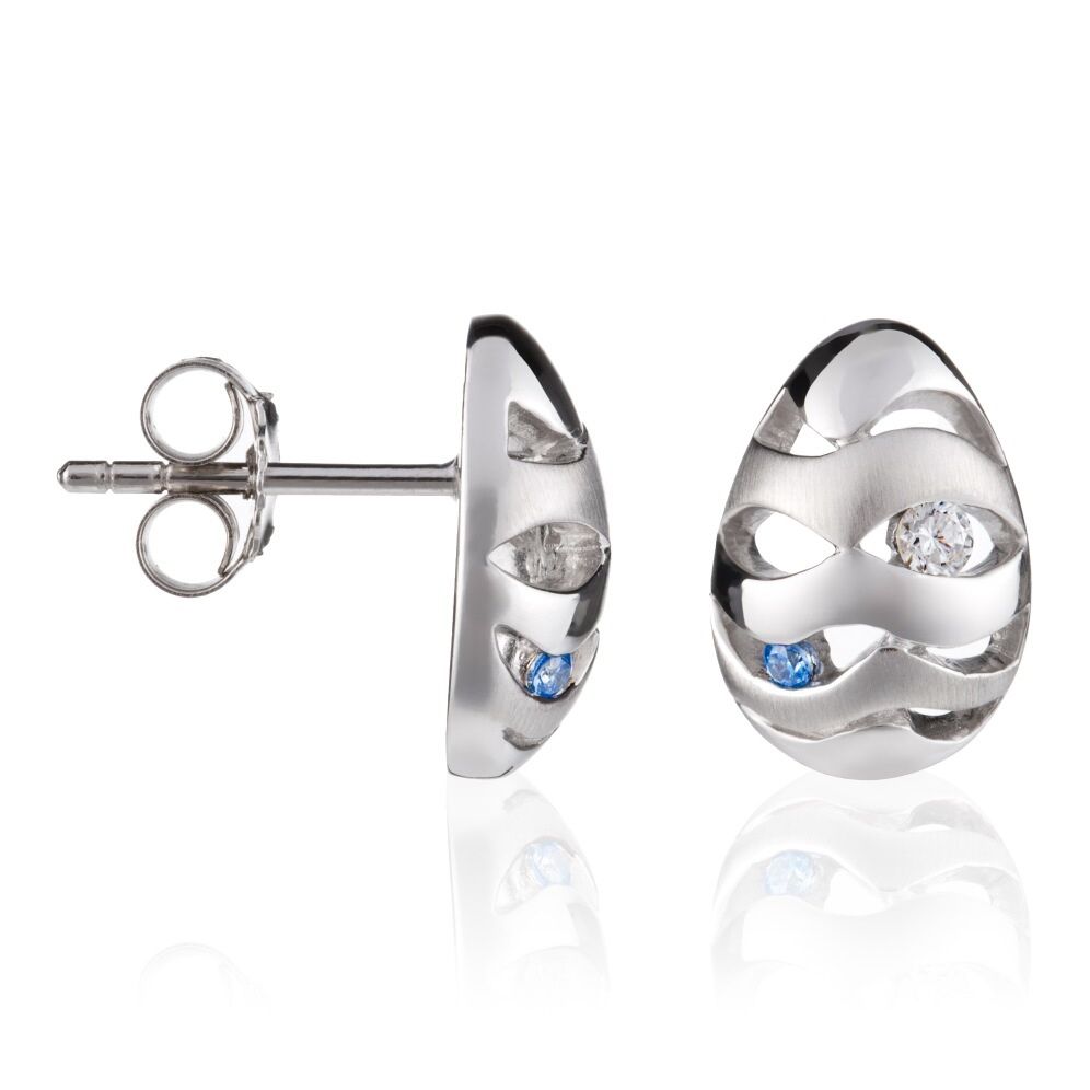 Orphelia Ohrstecker für Damen, 925 Sterlingsilber, Silber ZO-5910