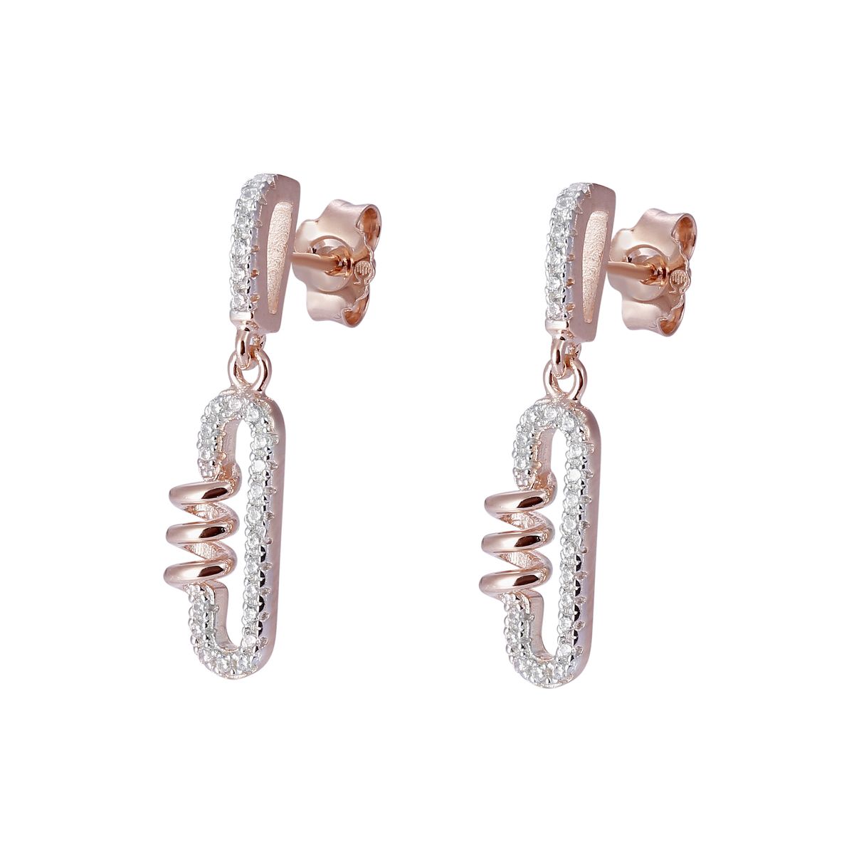 Orphelia „Gigi“ Tropfenohrringe aus 925er Sterlingsilber für Damen – Rosé ZO-7438