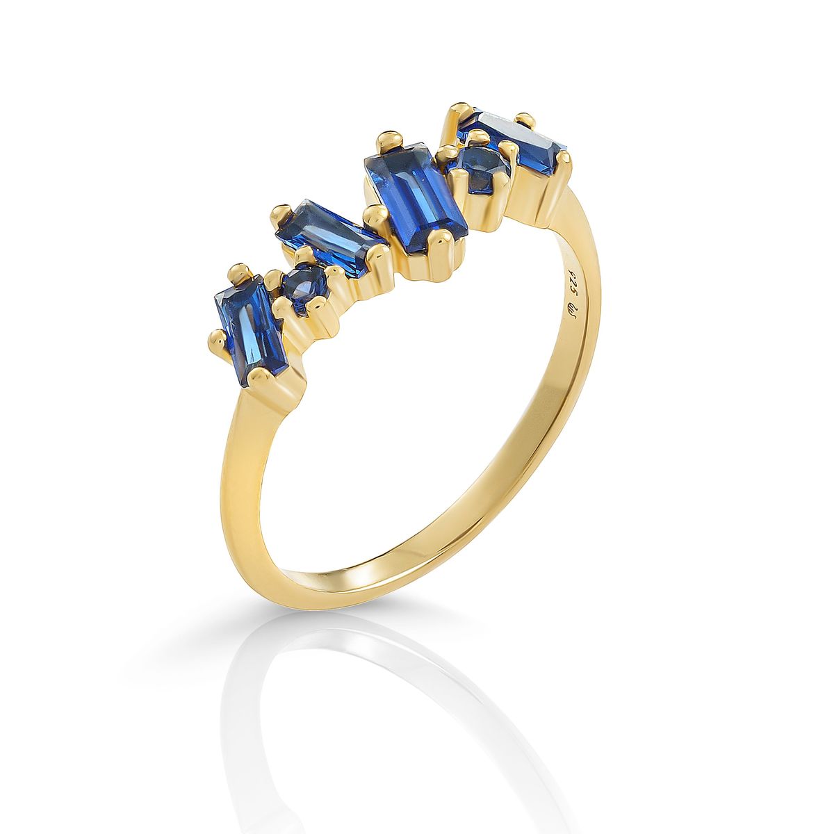 Elegantes Schmuckset mit blauen Steinen