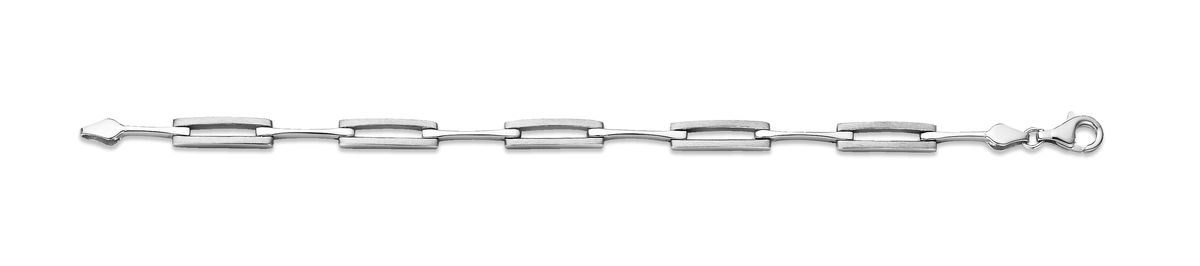 Minimalistisches Schmuckset mit Rechteckgliedern