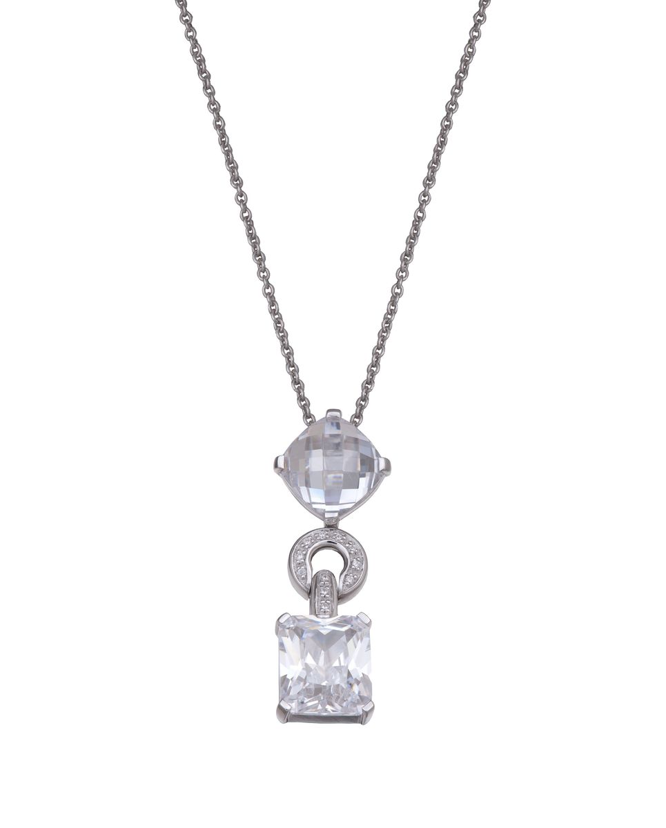 Schmuckset mit geometrischem Radiant-Schliff