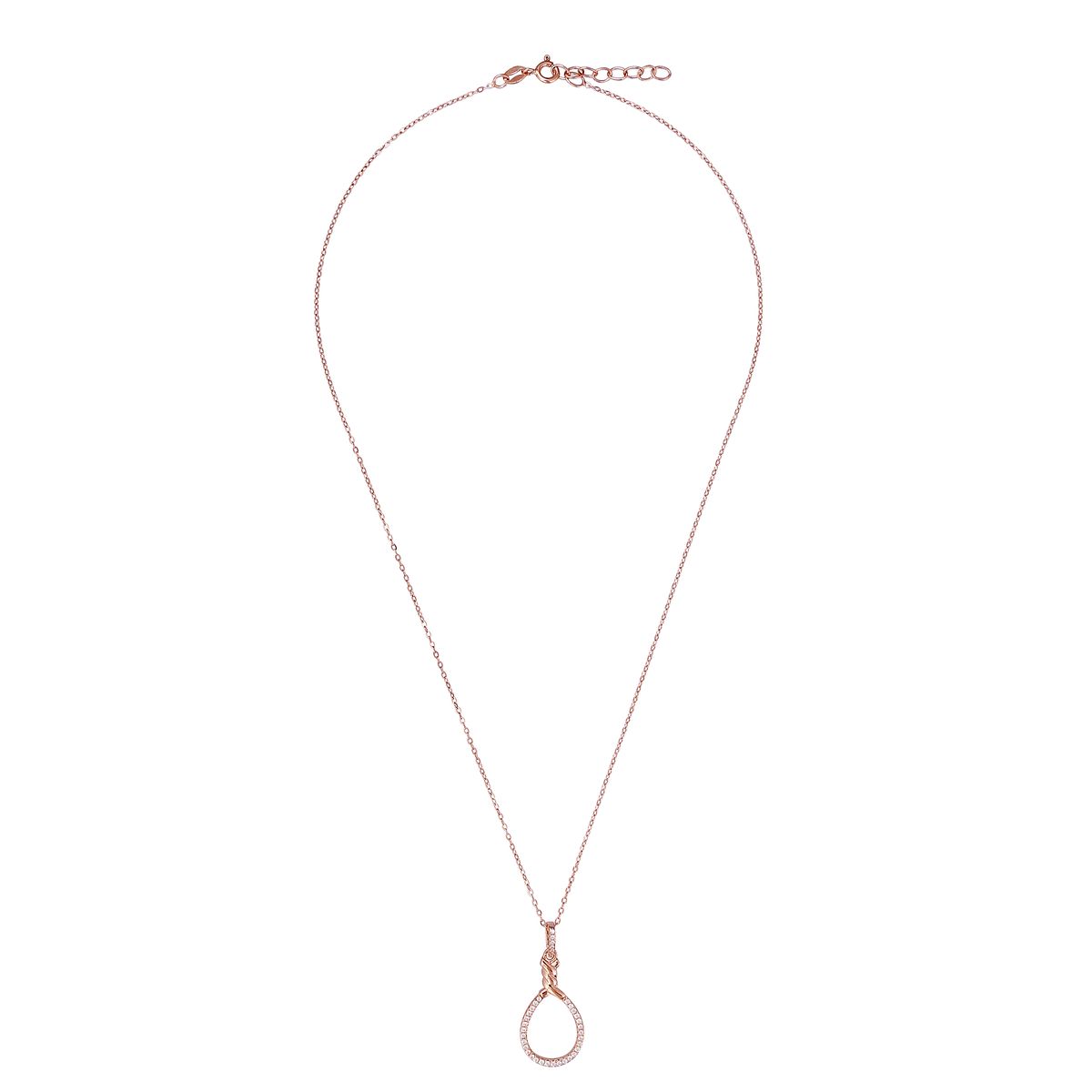 Elegante Halskette mit Knotenanhänger