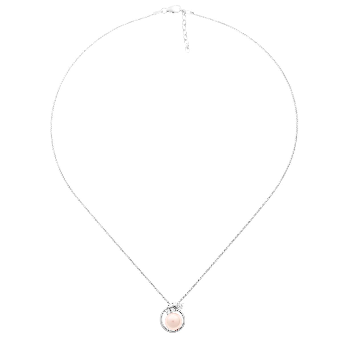Orphelia 'Alanna' Damenkette mit Anhänger aus 925er Sterlingsilber – Silber ZH-7117