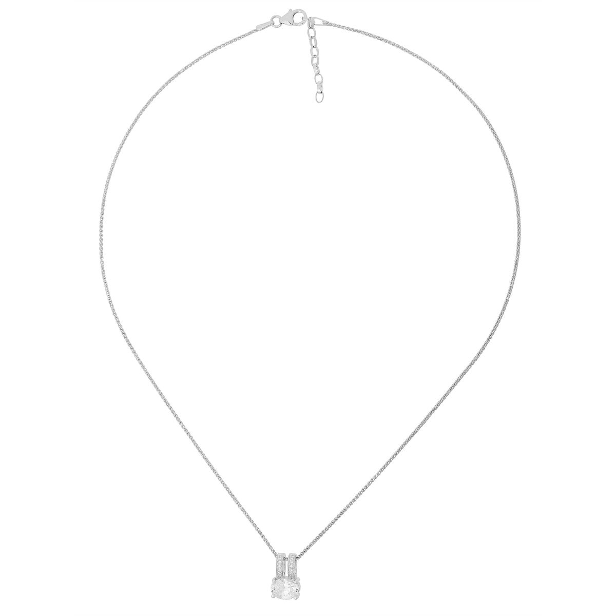 Elegante Halskette mit Solitär-Anhänger