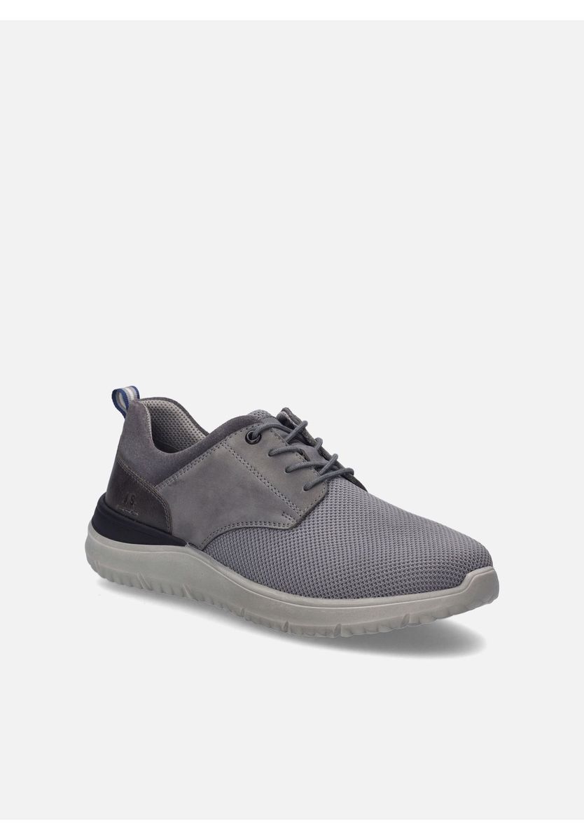 Lässiger Sneaker aus Mesh und Leder