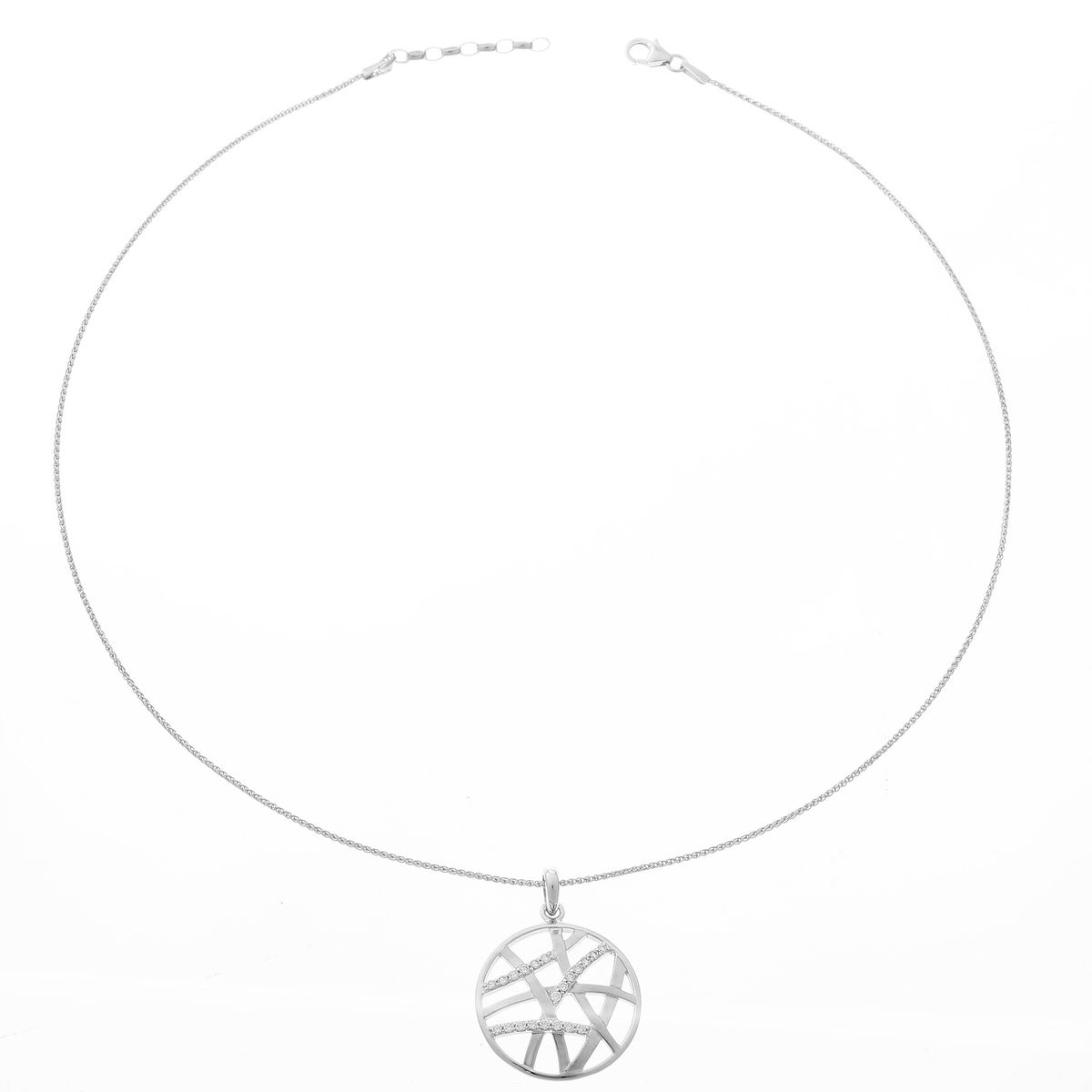 Orphelia 'Amabella' Damenkette mit Anhänger aus 925er Sterlingsilber – Silber ZH-7098