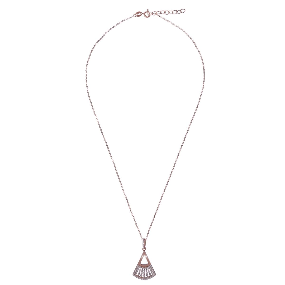Orphelia 'Carina' Damen-Kette mit Anhänger aus 925er Sterlingsilber, Rosé, ZH-7436