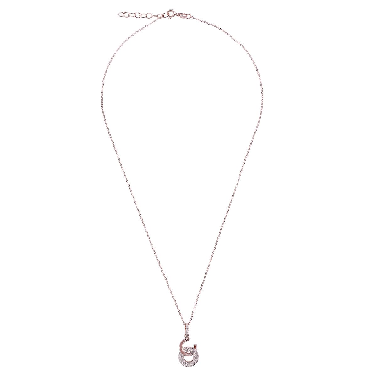 Orphelia 'Carleen' Damen-Kette mit Anhänger aus 925er Sterlingsilber, Rosé, ZH-7440