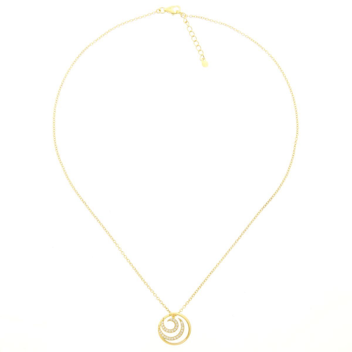Orphelia 'Elaine' Damenkette aus 925 Sterling Silber mit Anhänger - Gold ZH-7084/2