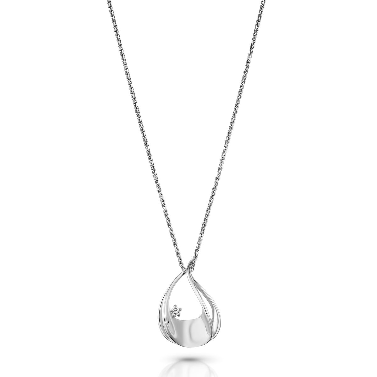 Orphelia 'Etoile' Damenkette mit Anhänger aus 925er Sterlingsilber – Silber ZH-7524