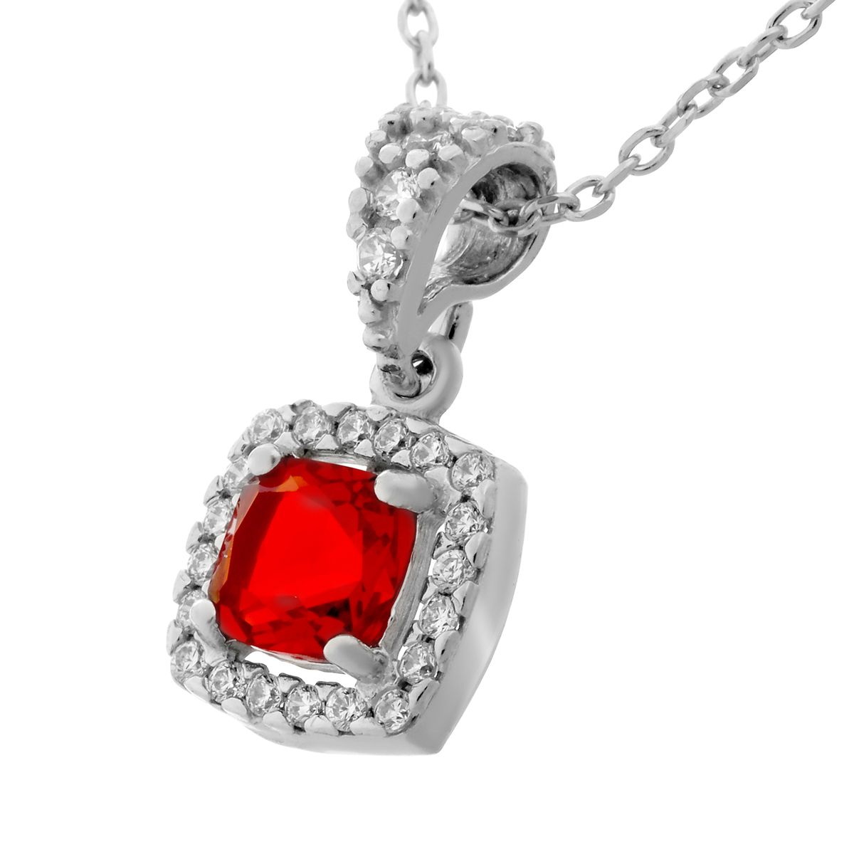 Orphelia 'Faustine' Damenkette mit Anhänger aus 925er Sterlingsilber – Silber ZH-7199/RE