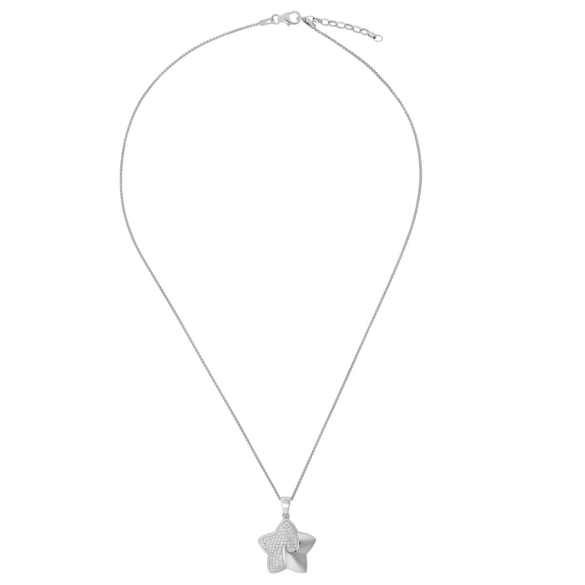 Orphelia 'Ilona' Damenkette mit Anhänger aus 925er Sterlingsilber - Silber ZH-7331