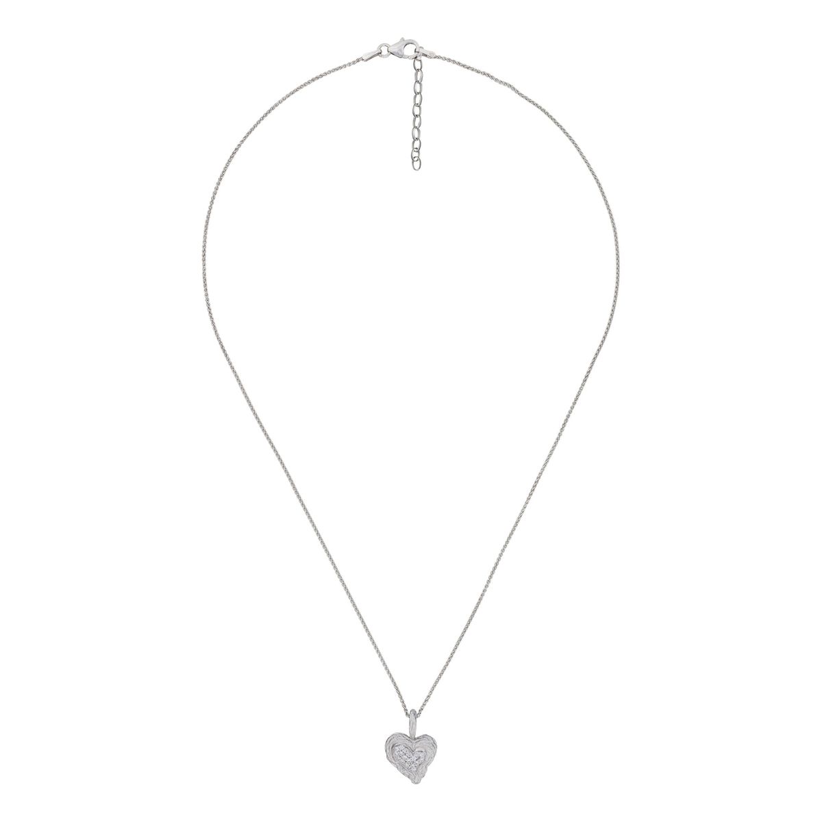 Herzanhänger Halskette aus Sterlingsilber