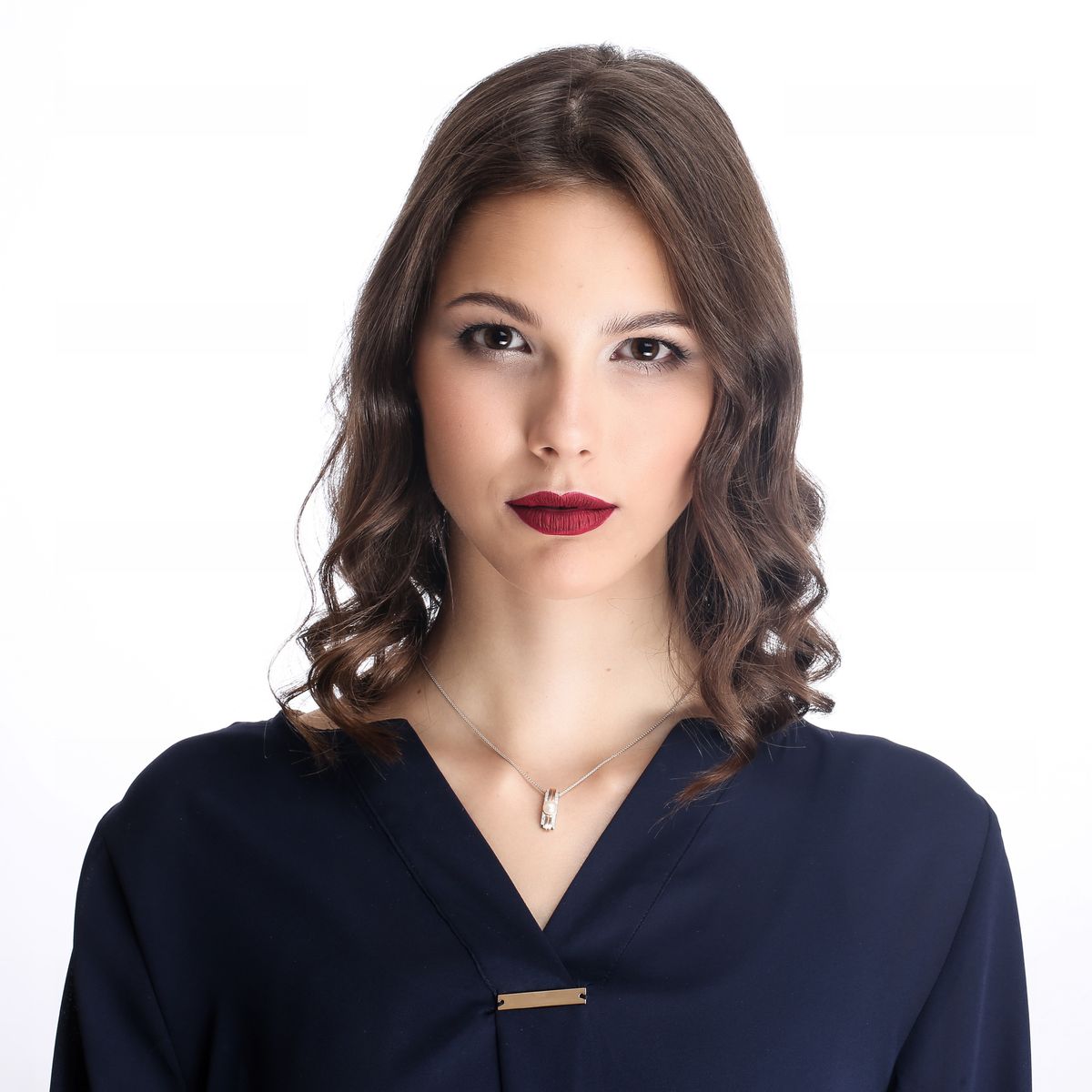 Elegante Halskette mit Perlenanhänger