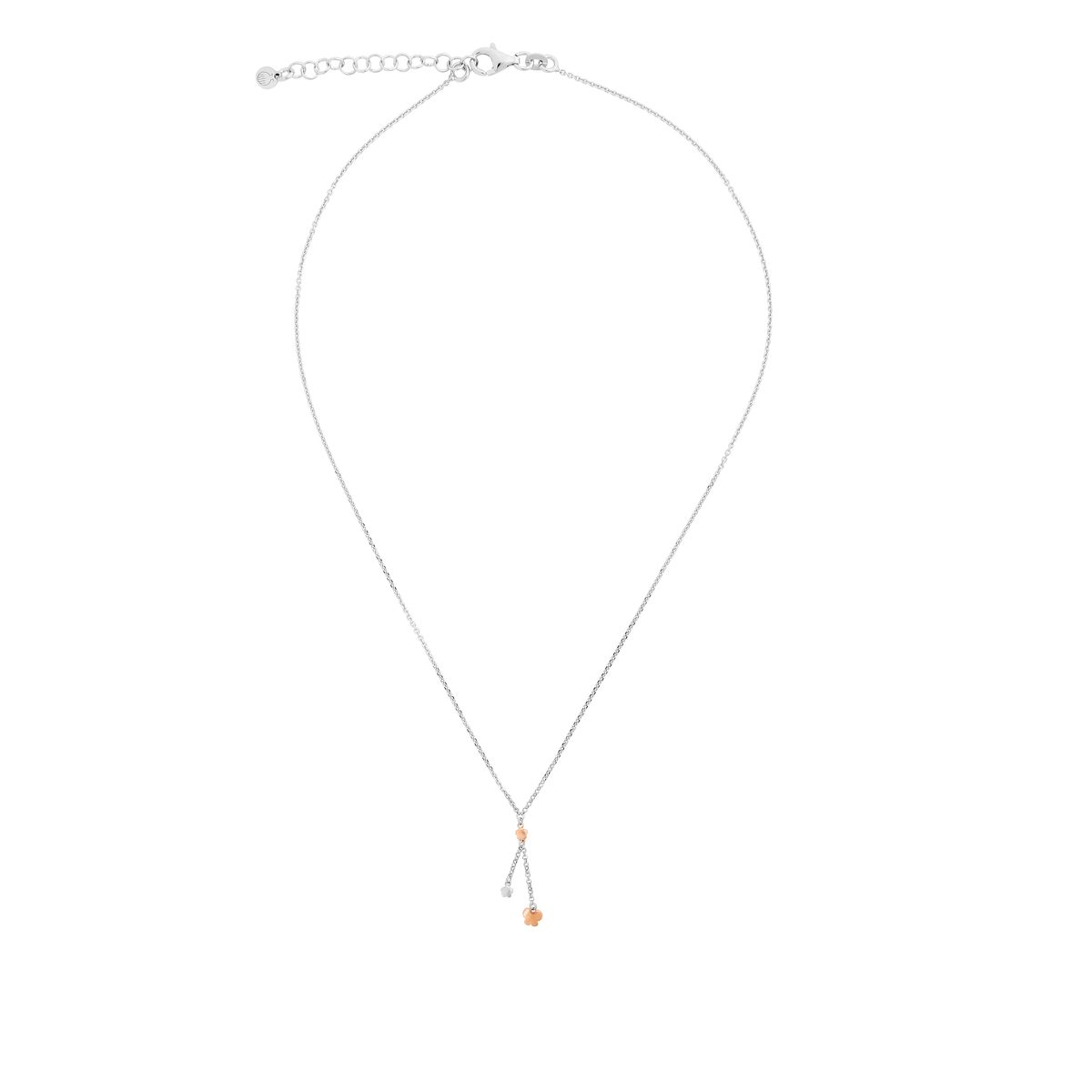 Orphelia 'Lorelei' Damen-Kette mit Anhänger aus 925er Sterlingsilber, Silber/Rosé, ZK-7386