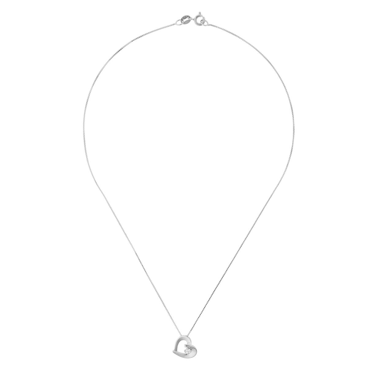 Orphelia 'Mera' Damenkette mit Anhänger aus 925er Sterlingsilber – Silber zh-7370
