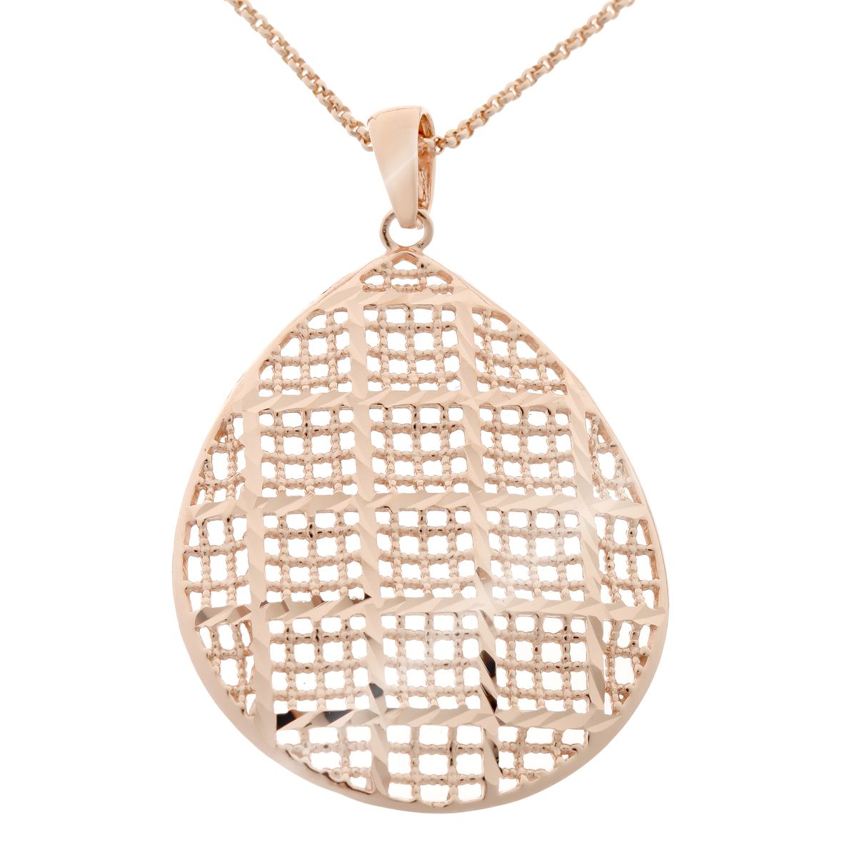 Orphelia 'Pina' Damenkette mit Anhänger aus 925er Sterlingsilber - Rosé ZK-7191/RG