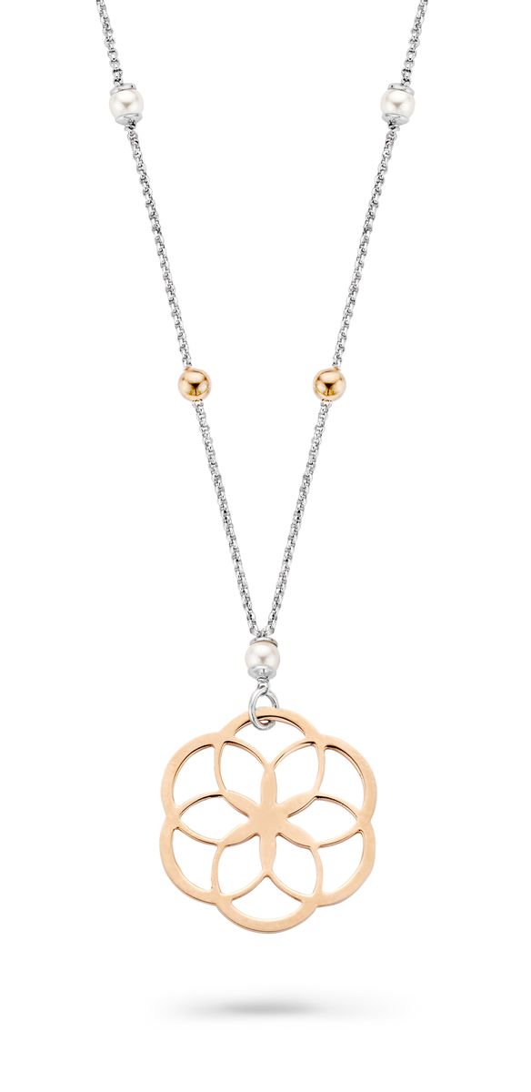 Zahara Halskette mit geometrischem Blumenanhänger
