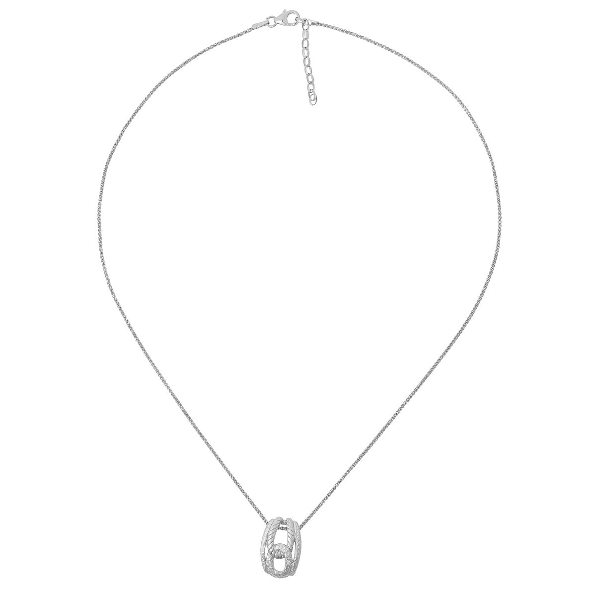 Halskette mit ineinandergreifenden Ringen