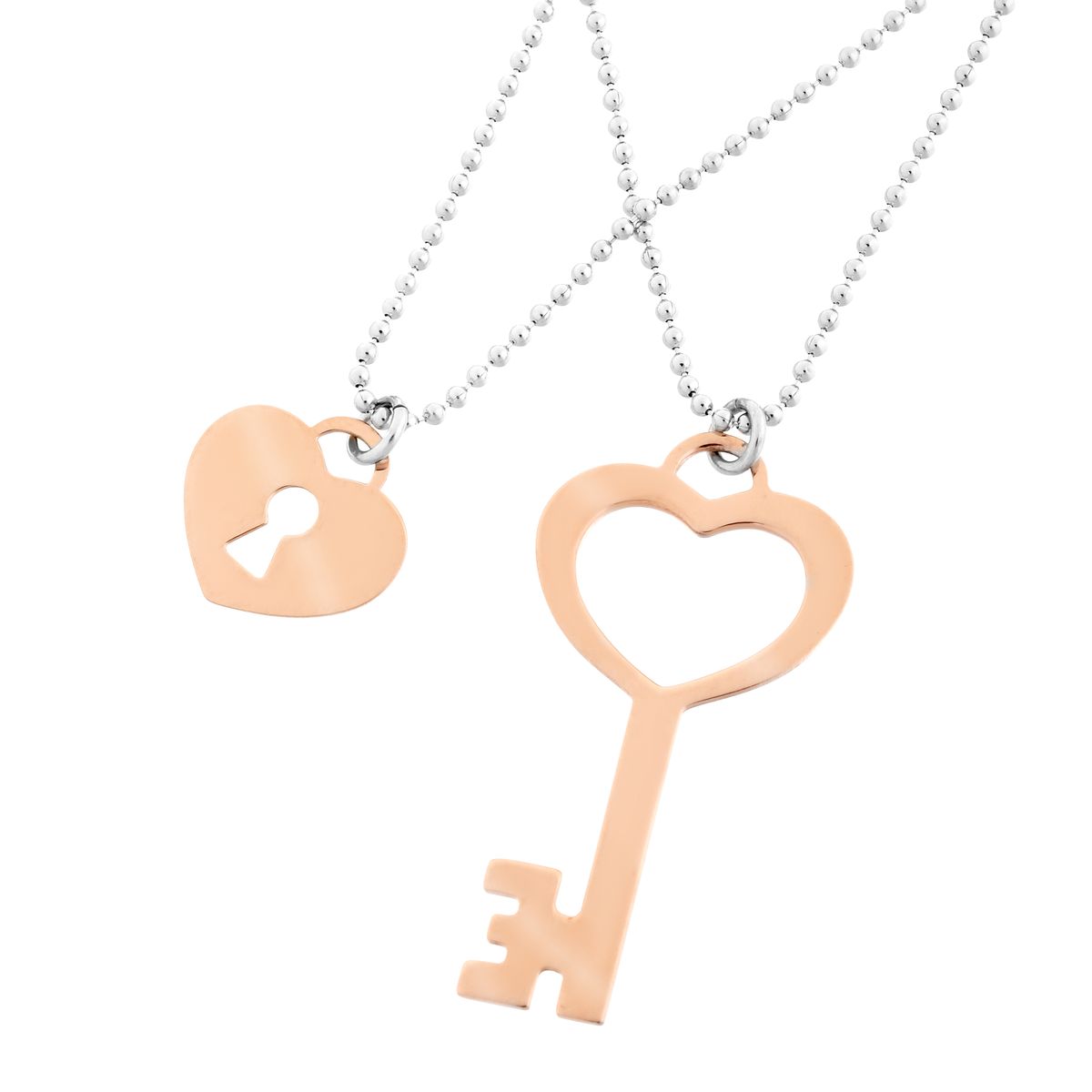 Orphelia Damen-Halskette Sterling-Silber 925 – Silber/Rosé ZK-7185/1
