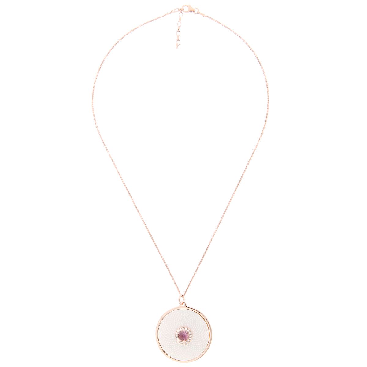 Orphelia Damen-Kette aus 925er Sterlingsilber mit Anhänger - Rosé ZH-7293/1