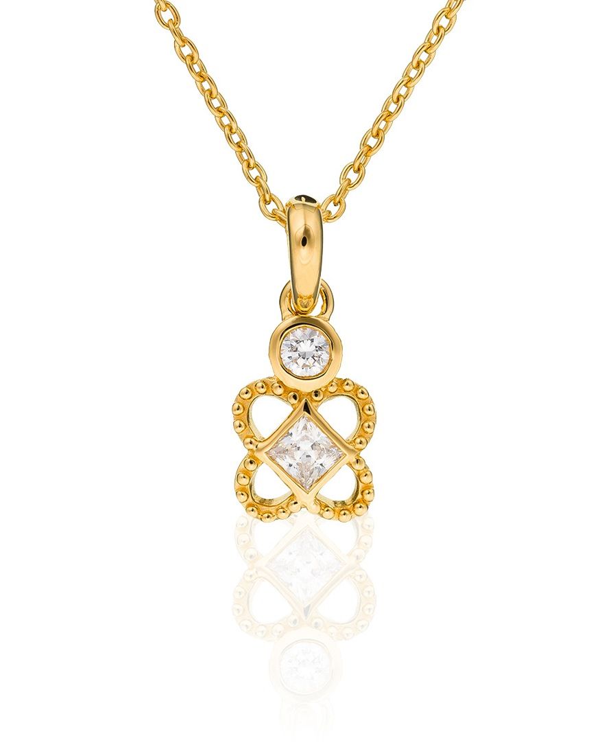 Orphelia Damen-Kette aus 925er Sterlingsilber mit Anhänger – Gold ZH-6032/2