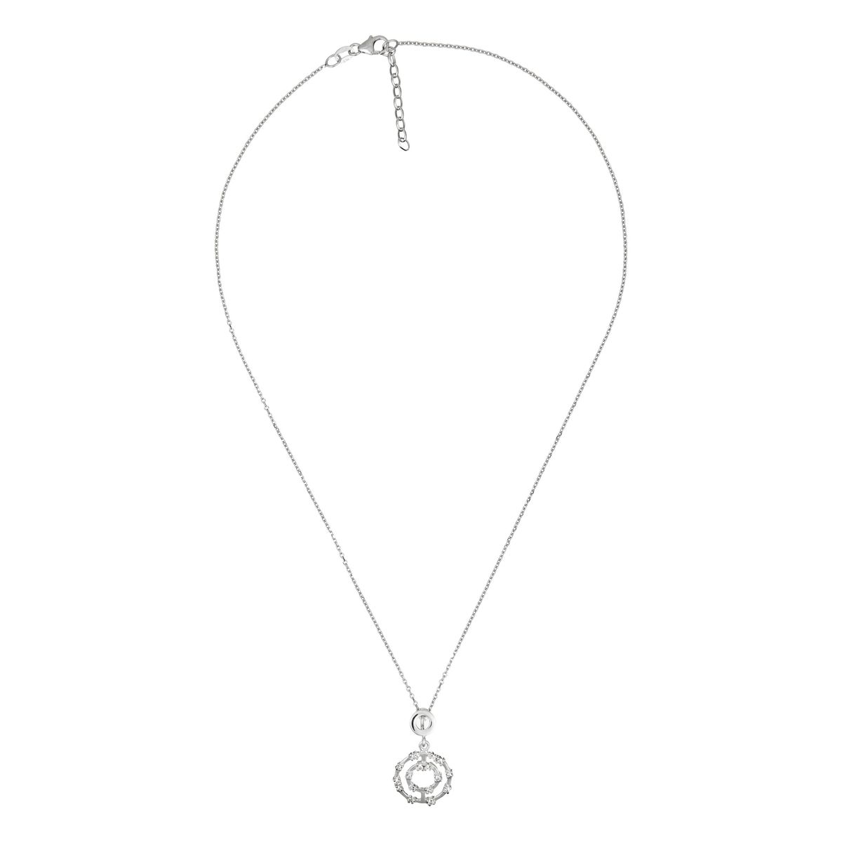 Orphelia Damen-Kette aus 925er Sterlingsilber mit Anhänger – Silber ZH-4304