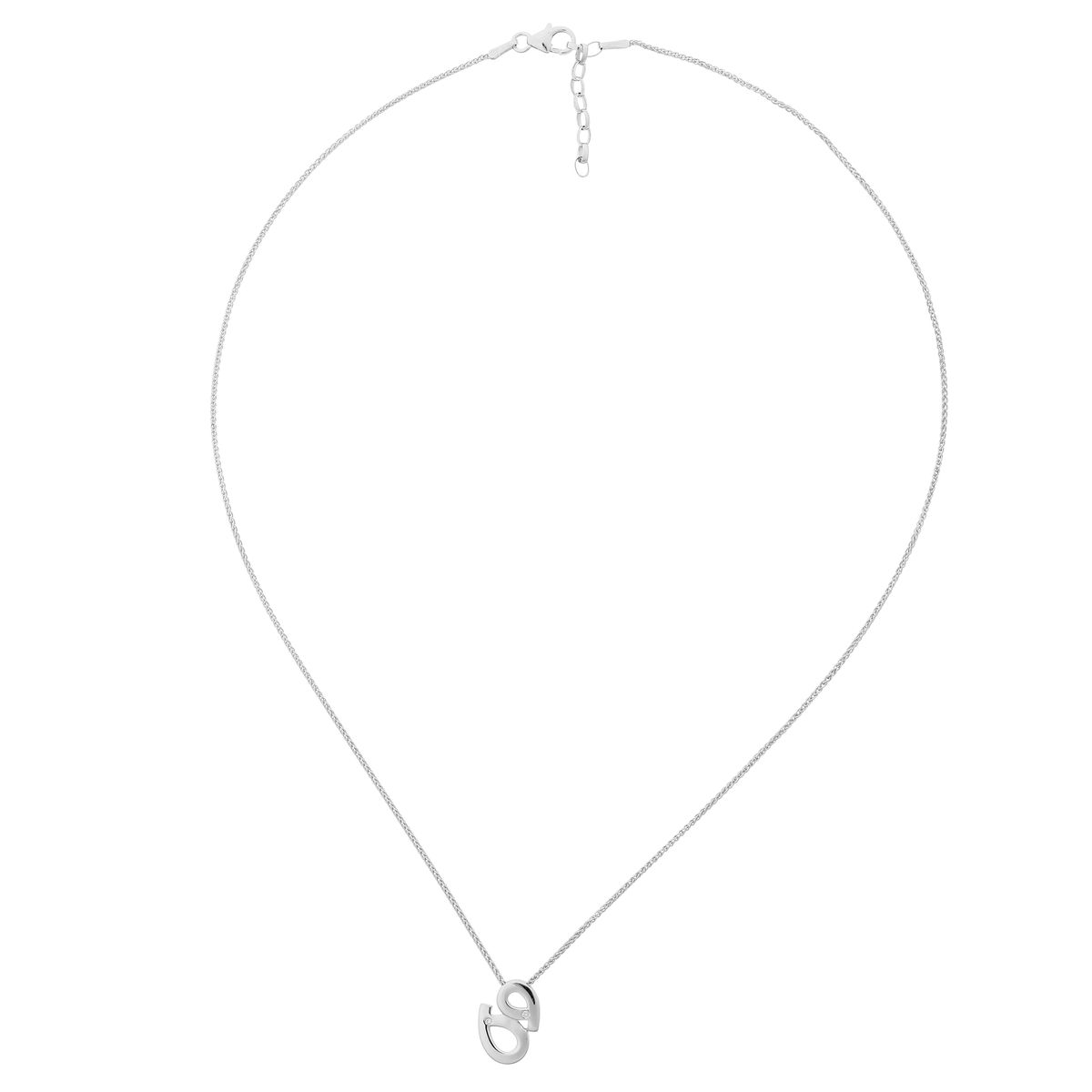 Elegante Halskette aus Sterlingsilber