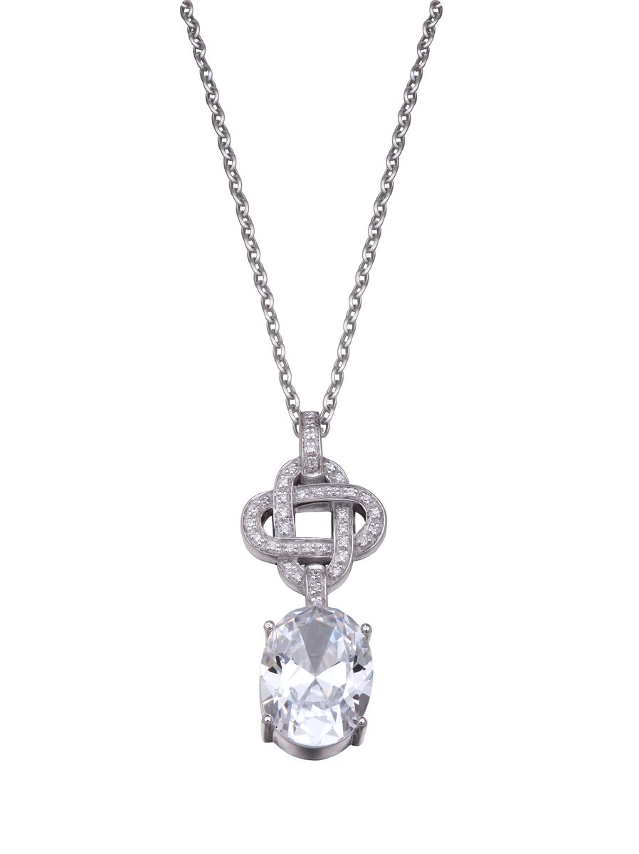 Orphelia Damen-Kette aus 925er Sterlingsilber mit Anhänger – Silber ZH-4558