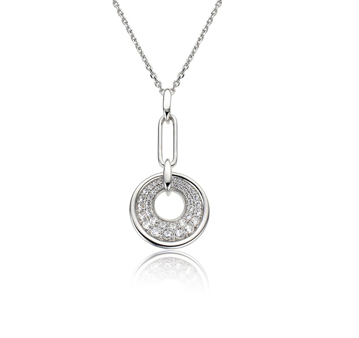 Orphelia Damen-Kette aus 925er Sterlingsilber mit Anhänger – Silber ZH-4592