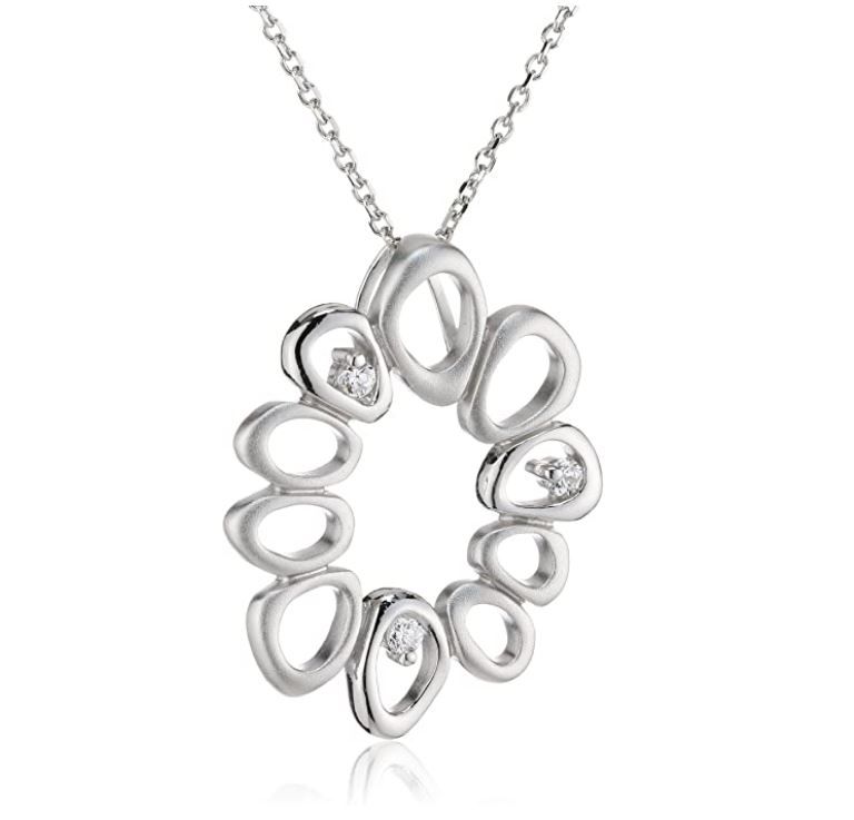Orphelia Damen-Kette aus 925er Sterlingsilber mit Anhänger – Silber ZH-4665