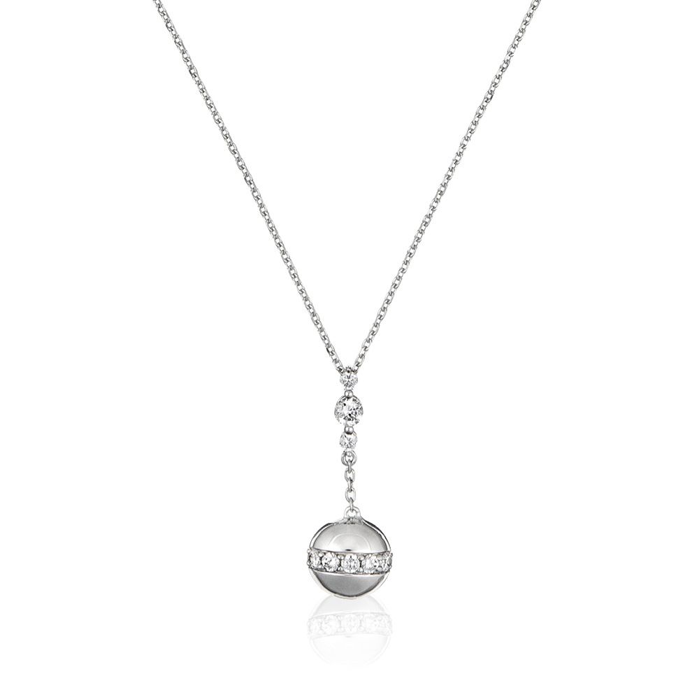 Orphelia Damen-Kette aus 925er Sterlingsilber mit Anhänger – Silber ZH-4743